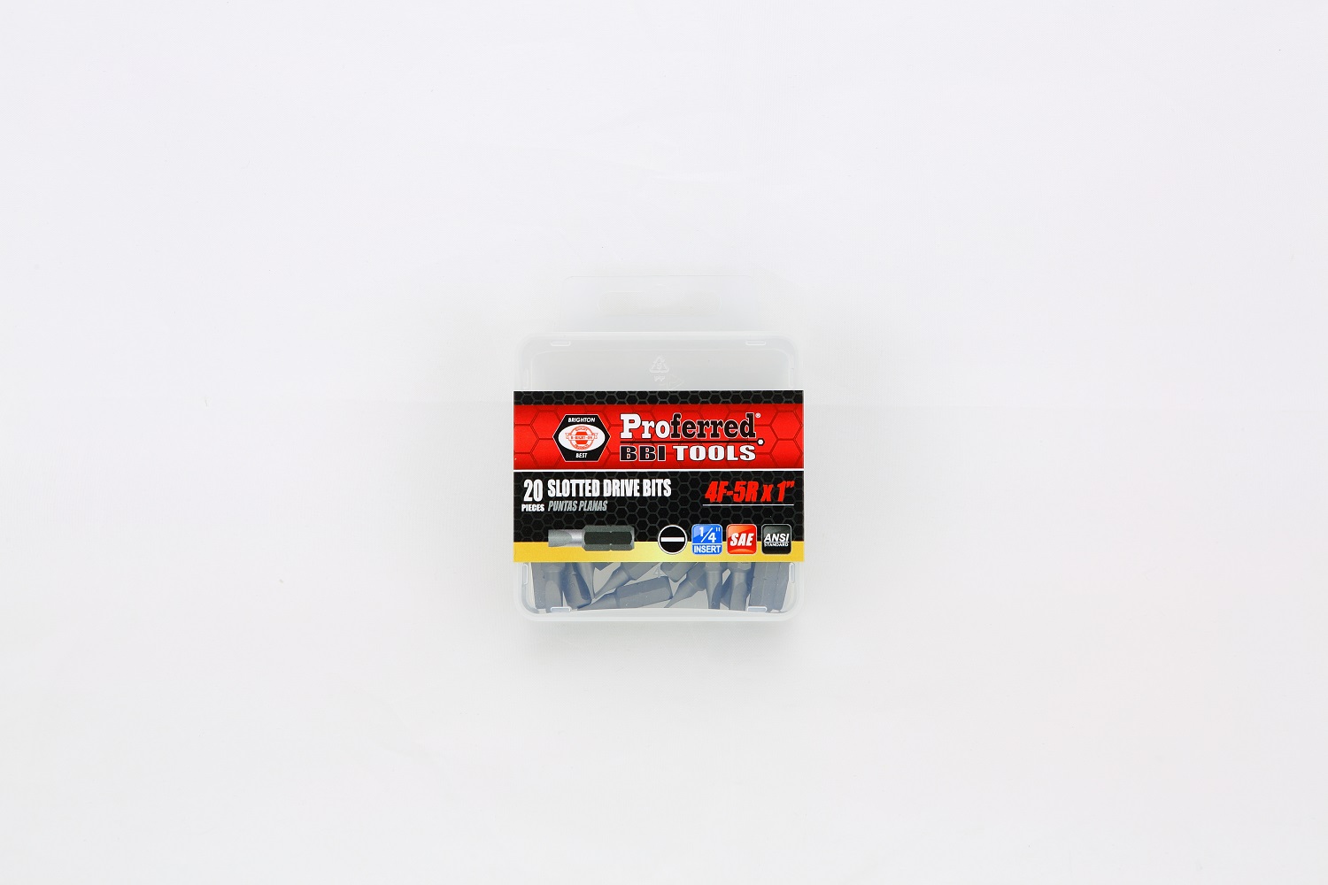 PROFERRED SLOTTED DRIVE BITS 4F-5R ( 1'' INSERT) 